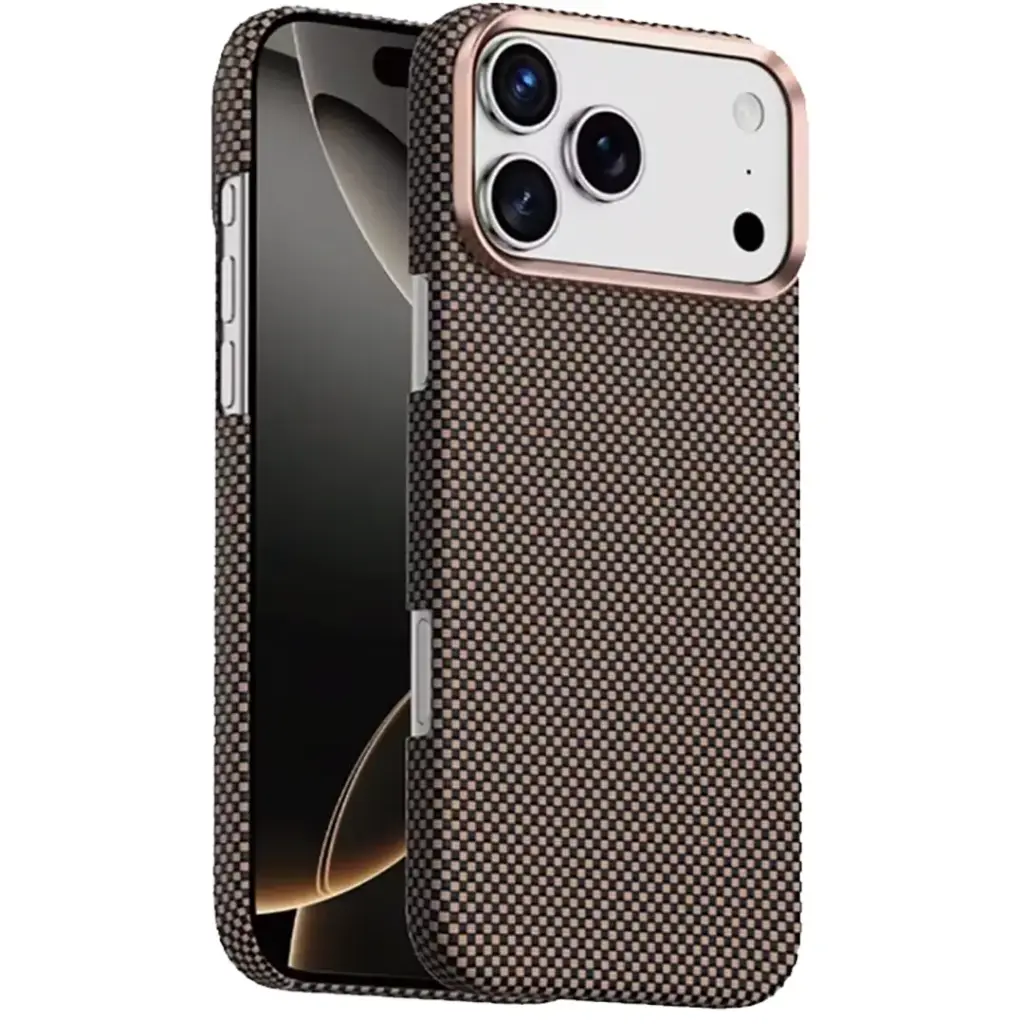 Green Lion MagSafe Kevlar Case for iPhone 17 Pro Max Gold