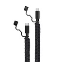 Green Lion USB-C To USB-C Rescue Cable(1m) - Black