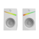 Porodo Gaming Stereo Speakers Volume Knob Control - White
