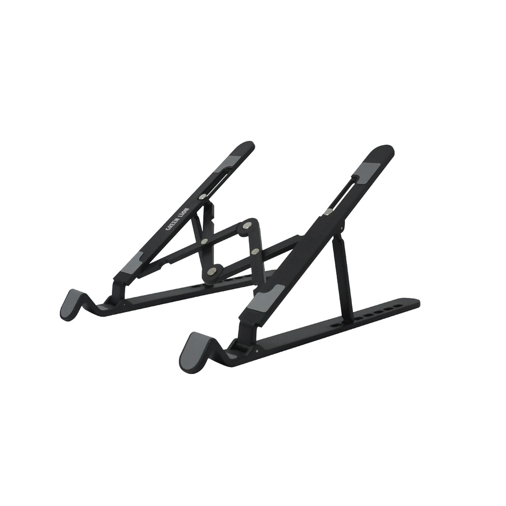 Green Lion Foldable Laptop Stand 7 Tilts - Black