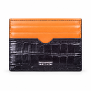 FZONE Leather Wallet Slim Card Holder – أسود