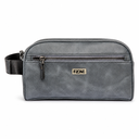FZONE Leather Zip Hand Pouch – Grey