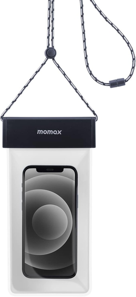 Momax - Waterproof Pouch Universal With Neck Strap Gray