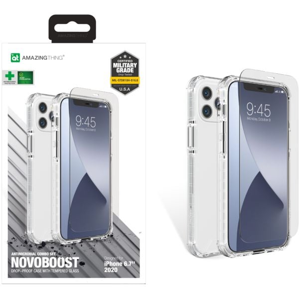 Amazing Thing Novoboost 3M Drop Proof Clear Case With Screen Protector Apple iPhone 12 Series