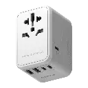 Momax I-World 65w Gan Ac Travel Adaptor White