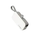 بنك طاقة موماكس 1-باور ميني 5000 مللي أمبير/ساعة 3 في 1 مع قابس USB-C أبيض