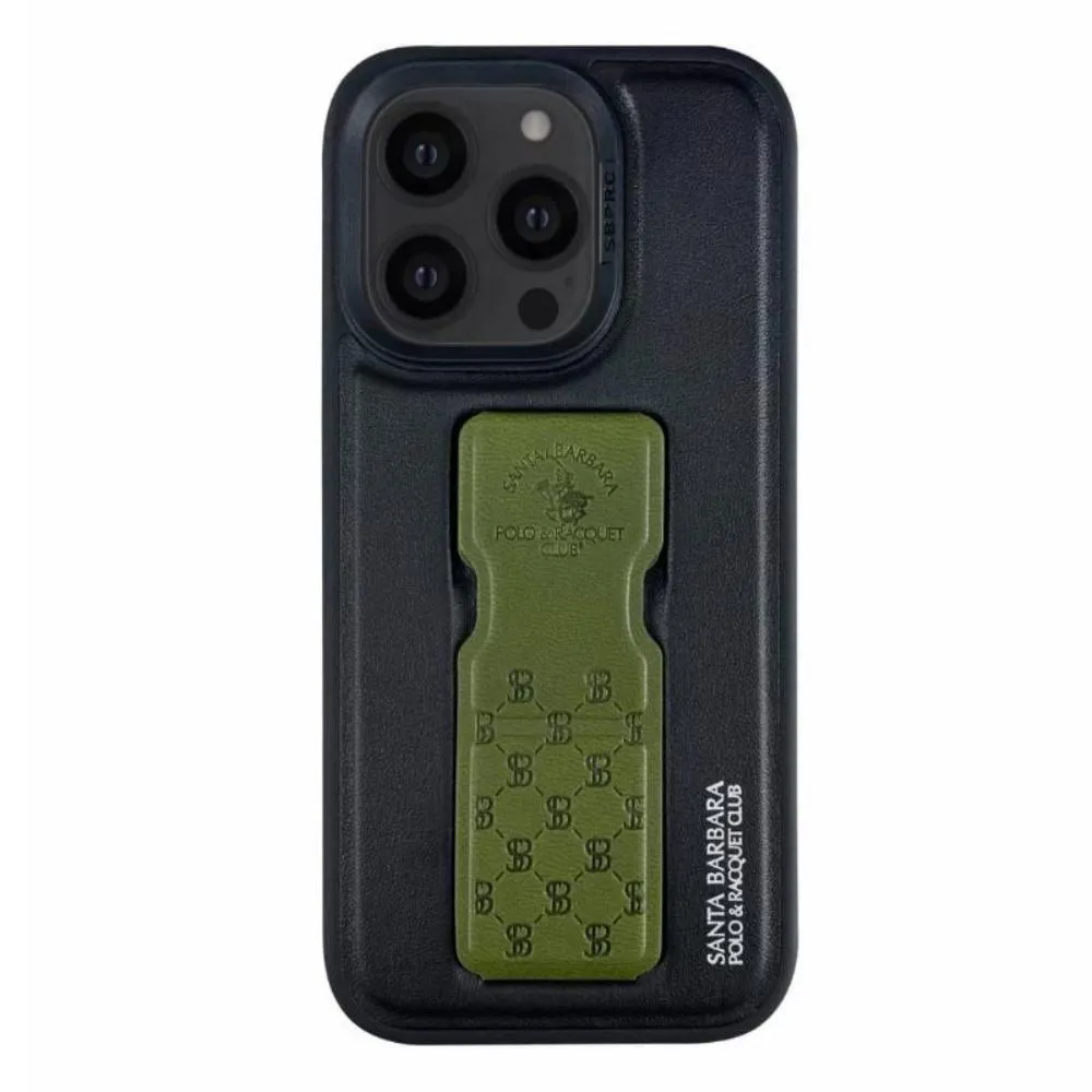 Polo Parker Magnetic Bracket Santa Barbara Leather Case For IPHONE 14 SERIES