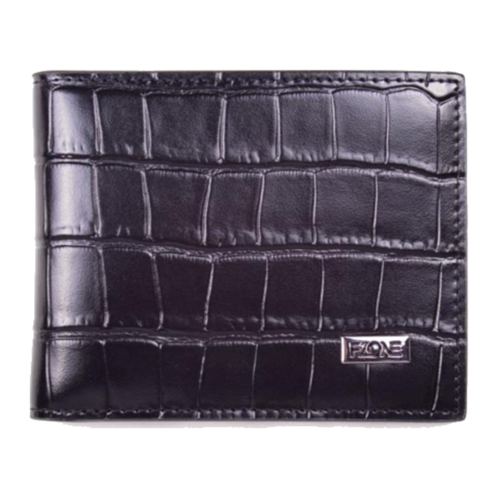 FZONE Leather Expert Bi-Fold Wallet – Black