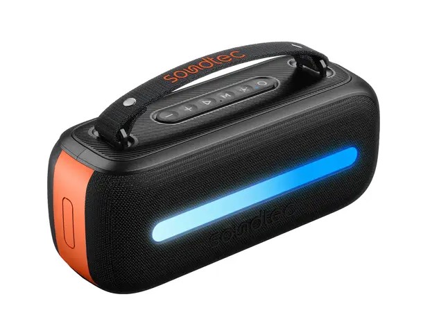 Porodo Soundtec Gala Lite Portable RGB Speaker - Black