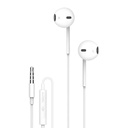 Porodo Soundtec Stereo Earphones 3.5mm with High-Clarify Mic - White