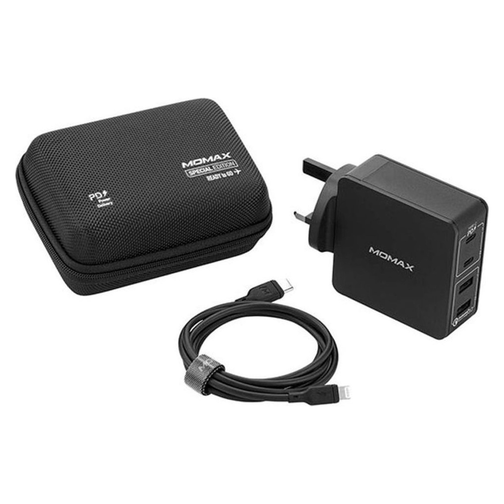 Momax Travel Kit-Case+PD Charger with 1.2m Cable
