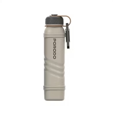 Porodo OneGear with 5000mAh Power Bank with Flashlight & Lighter - Khaki