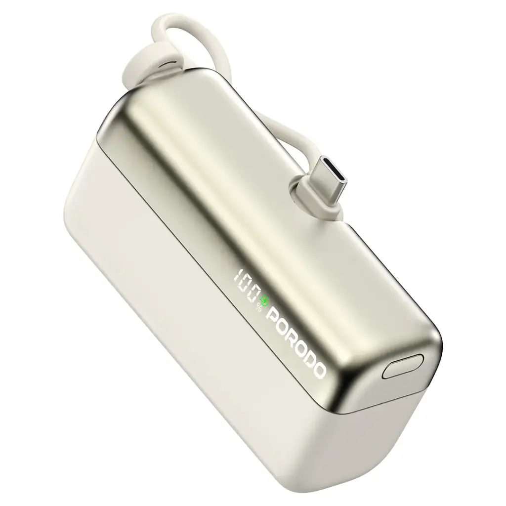 Porodo Pocket Volt 10000mAh Power Bank - White