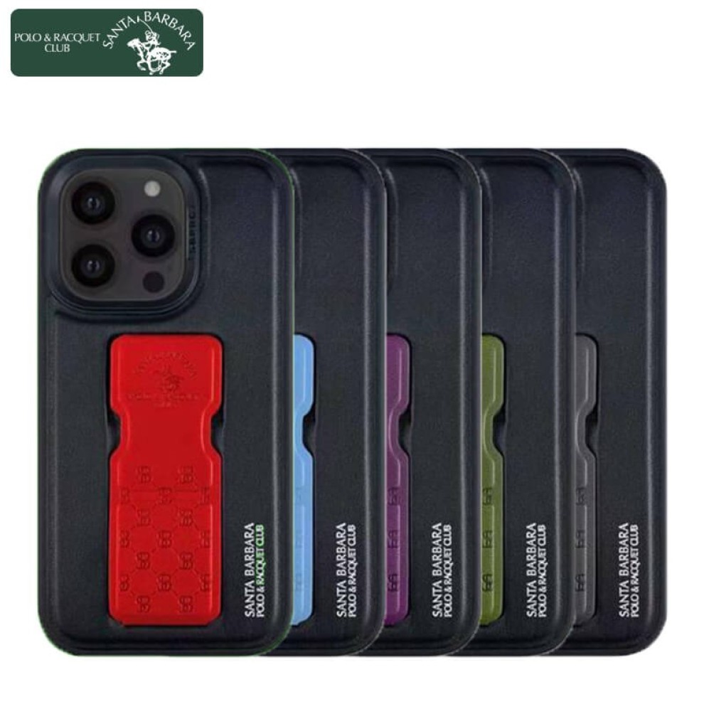 Polo Parker Magnetic Bracket Santa Barbara Leather Case For IPHONE 14 SERIES