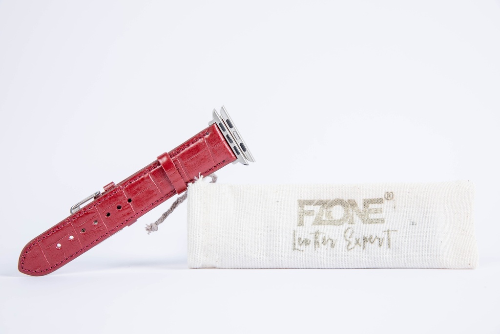 FZONE Leather Apple Watch Strap 44/45mm Coffee