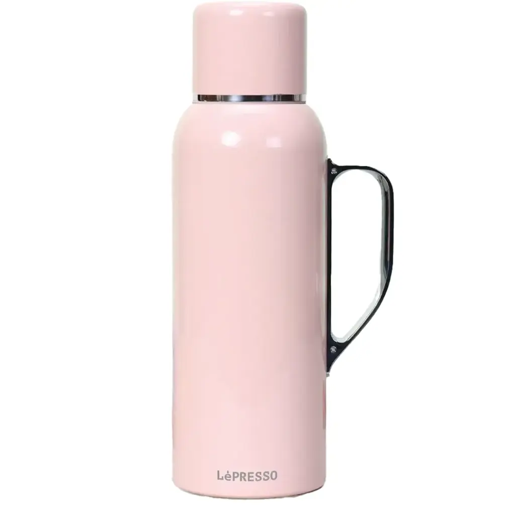 LePresso ThermoSense 850mL Stainless Steel Vacuum Insulated Bottle - Pink