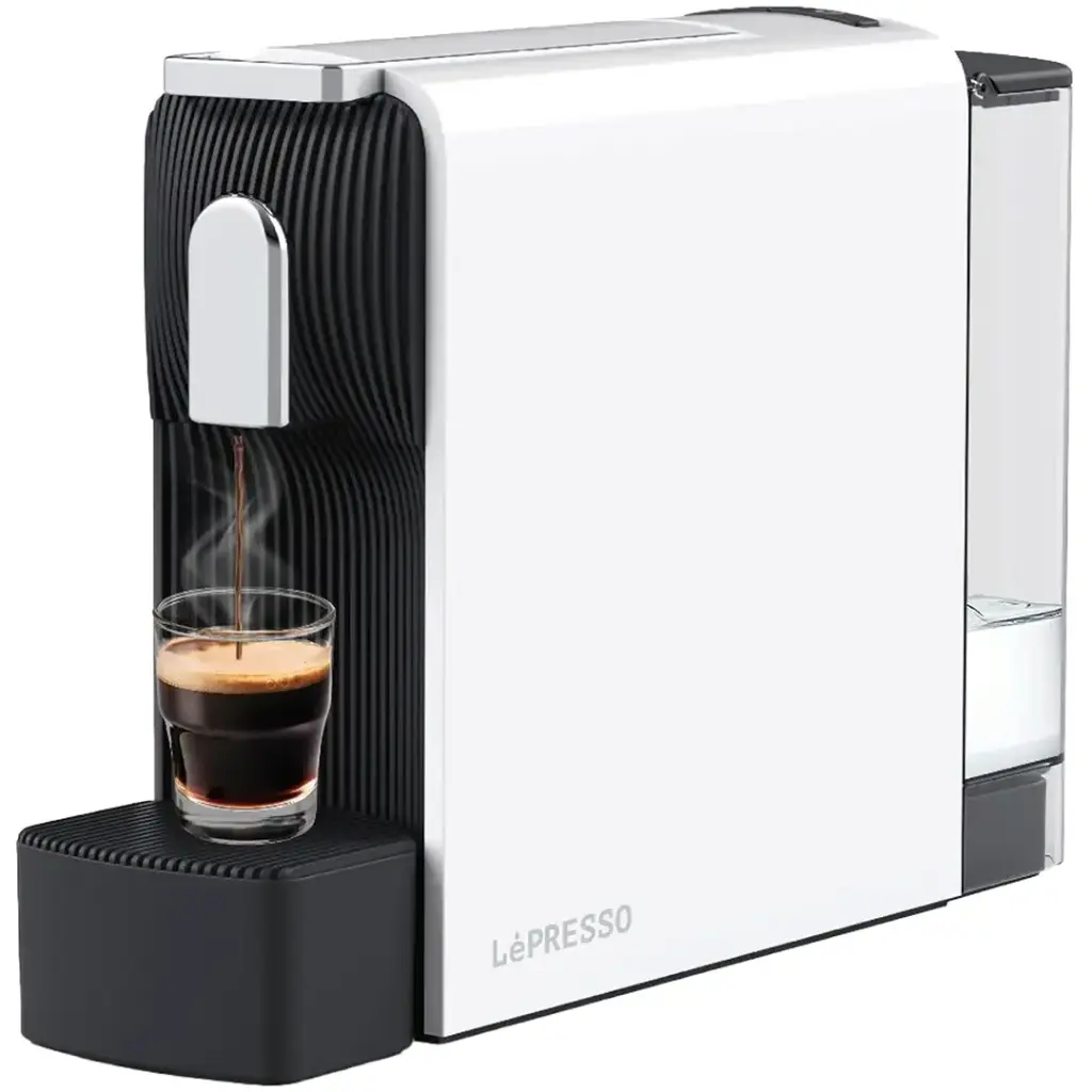 آلة صنع الإسبريسو Lepresso Baristo متوافقة مع كبسولات نسبرسو - أبيض
