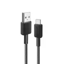 أنكر كابل 322 مجدول من USB-A إلى USB-C بطول 0.9 متر – أسود