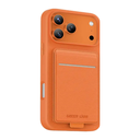 Green Lion Regal MagSafe Leather Case with Card Holder for iPhone 17 Pro Max – Cosmic Orange