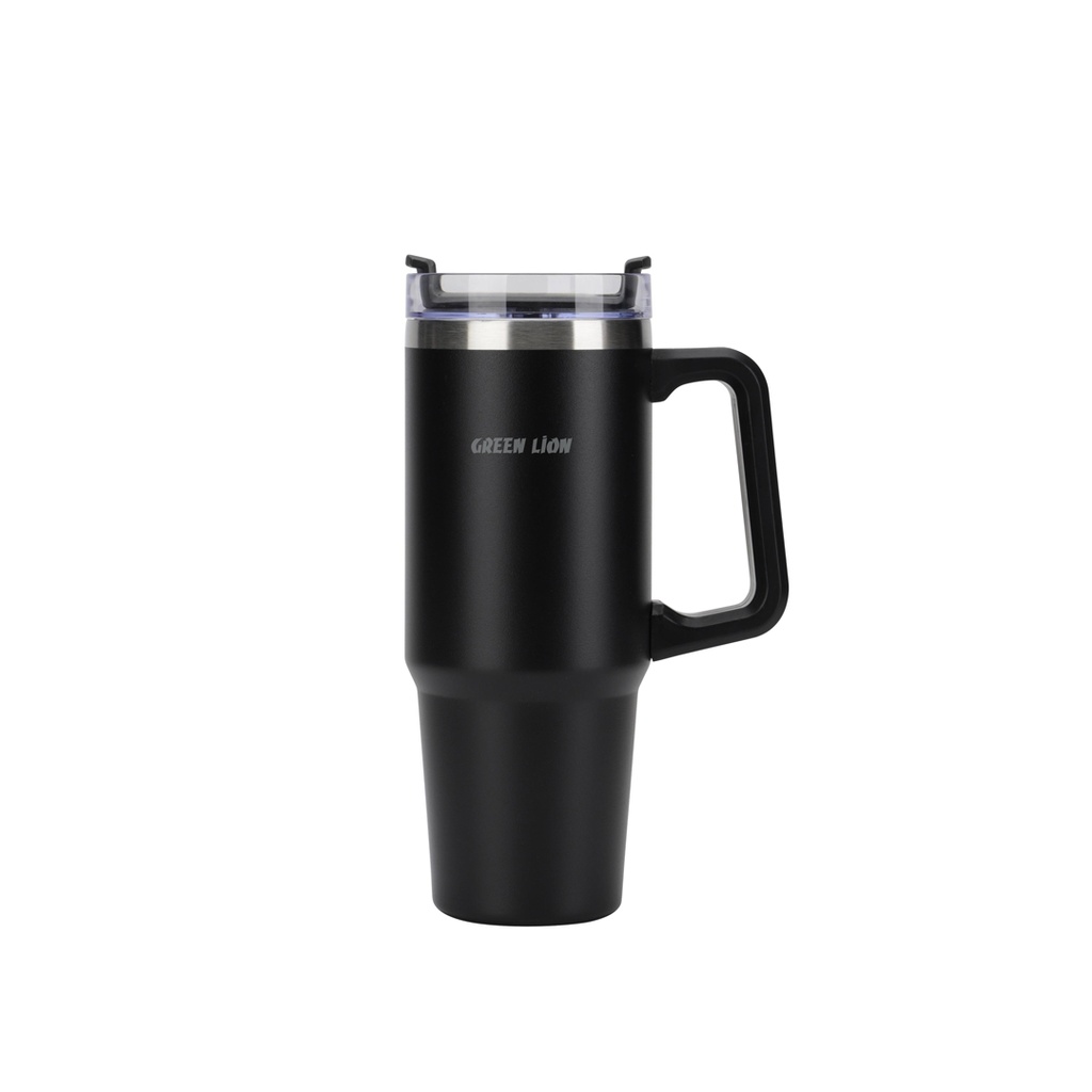 Green Lion Vacuum Travel Mug 900ml - Black