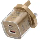 Porodo Tezclarte Quick Wall Charger Dual-Port Fast Charging-Khaki