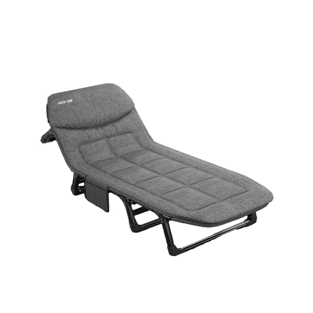 Green Lion Foldable Camping Bed - Gray 