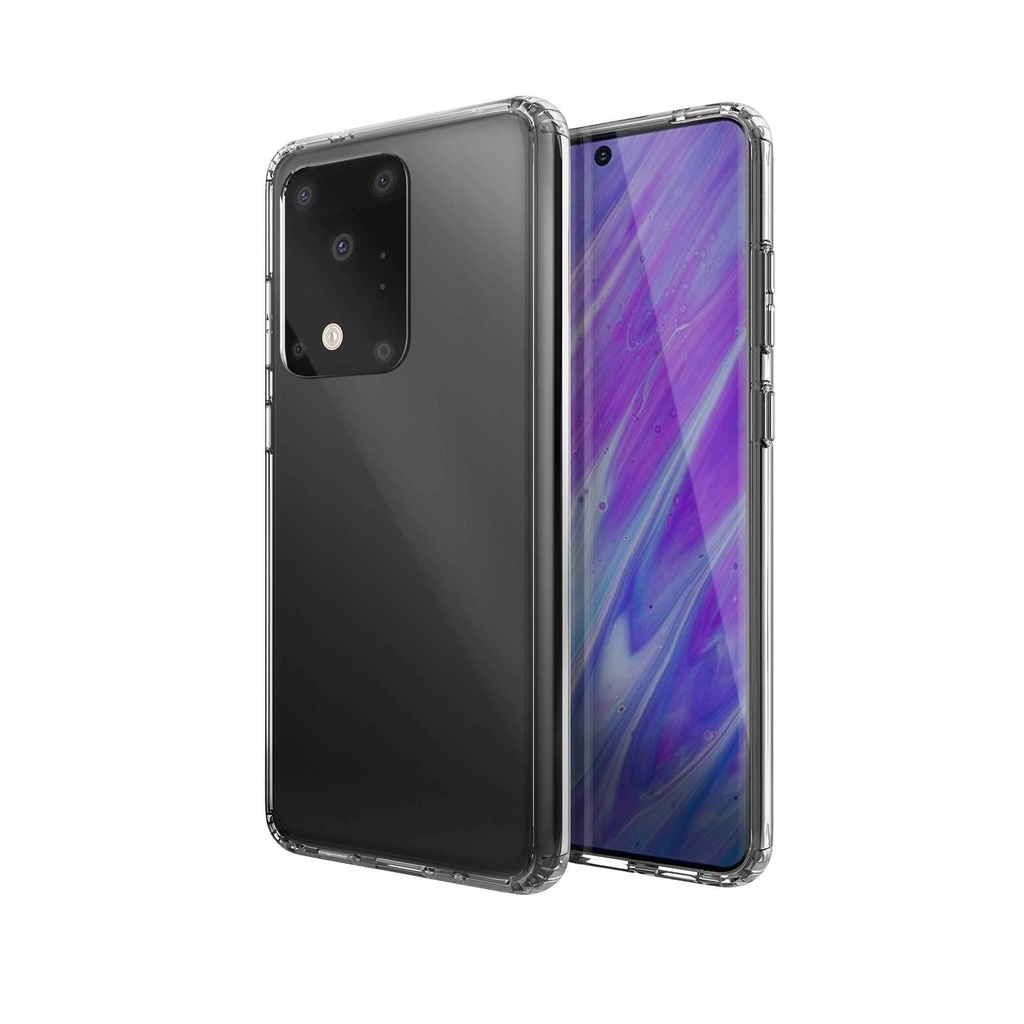 viva madrid vanguard shield back case for samsung galaxy s20 ultra hybrid clear