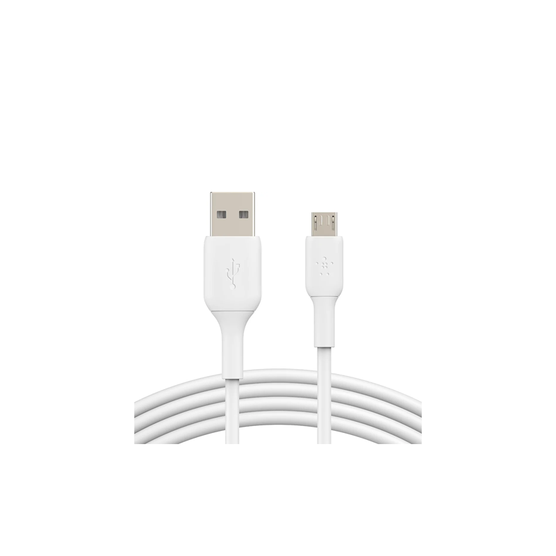 كابل Belkin BoostCharge من USB-A إلى Micro-USB – أبيض