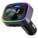 Porodo Smart Car Charger FM Transmitter - Black