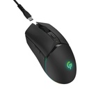 ماوس بورودو للألعاب 7D لاسلكي RGB بدقة 10000 نقطة في البوصة - أسود