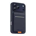 Green Lion Regal MagSafe Leather Case with Card Holder for iPhone 17 Pro – Deep Blue