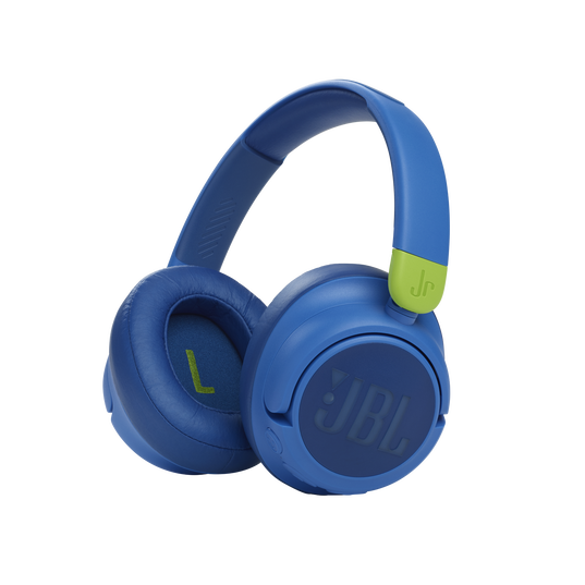 سماعات رأس لاسلكية للأطفال من JBL JR 460NC مانعة للضوضاء - أزرق