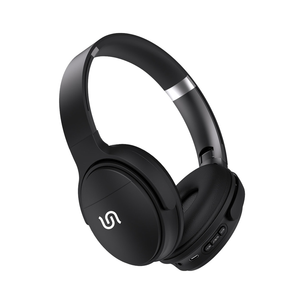 Porodo Soundtec Limited Wireless Headphone with Extra Bass - Black