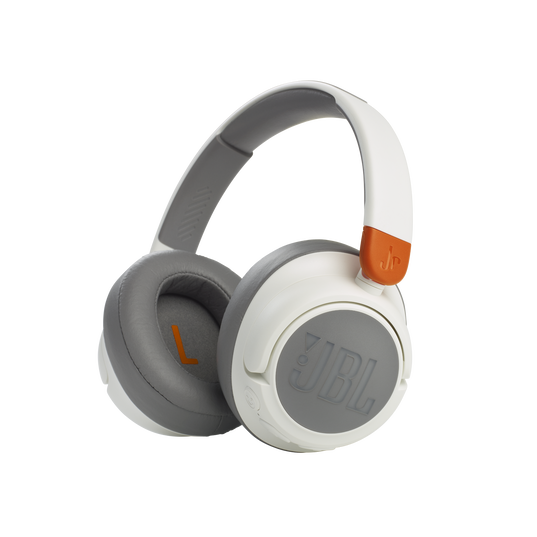 سماعات رأس لاسلكية للأطفال من JBL JR 460NC مانعة للضوضاء - أبيض
