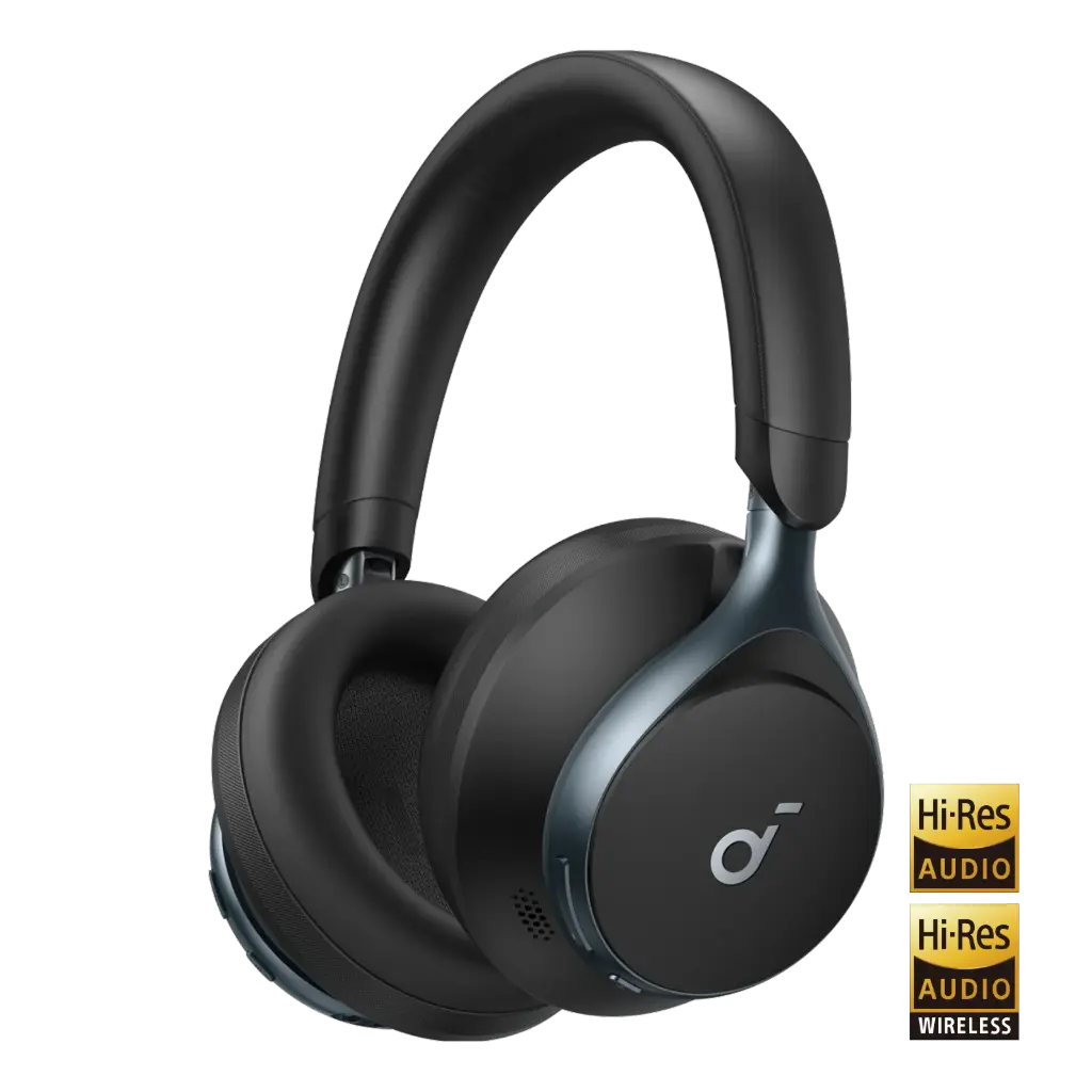 Anker Soundcore Space One Wireless Over Ear Headphones - Jet Black