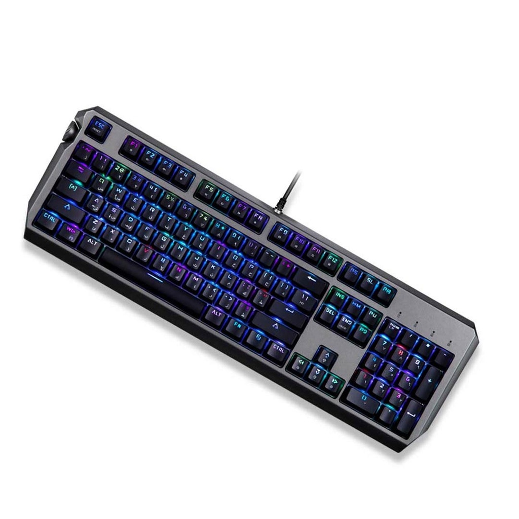 Porodo Gaming Wired Mechanical Gaming Keyboard (English / Arabic) - Black PDX219