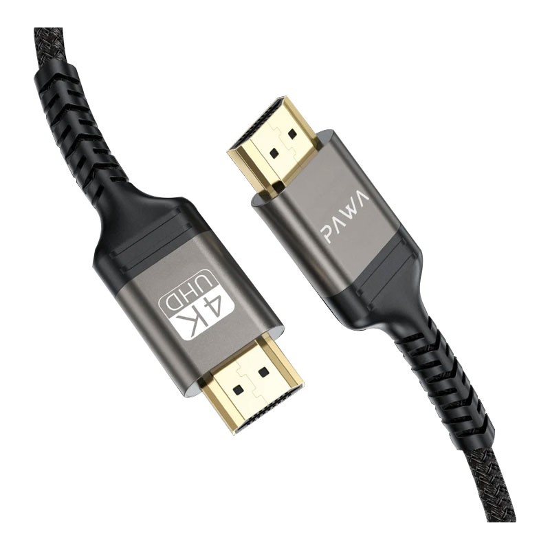 Pawa El-Caro Series Braided HDMI to HDMI 4K Cable - 3 Meter - Black