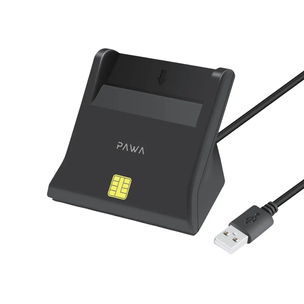 Pawa Single Slot Smart Card Reader - Black