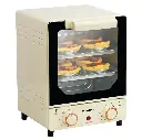 Porodo Lifestyle Vertical Design Temp Glass Mini Oven - White