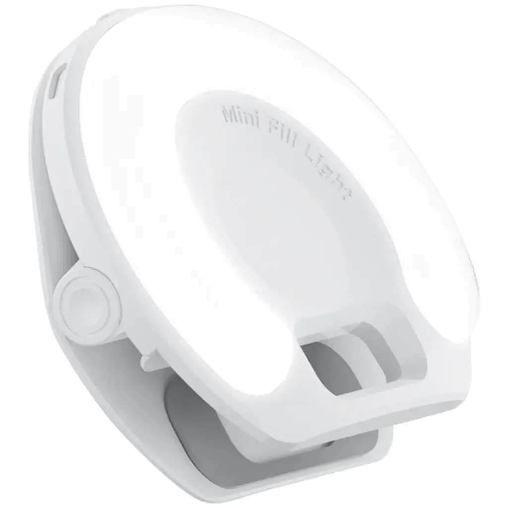 Porodo Glowring Portable Fill Light Clip-On Design - White