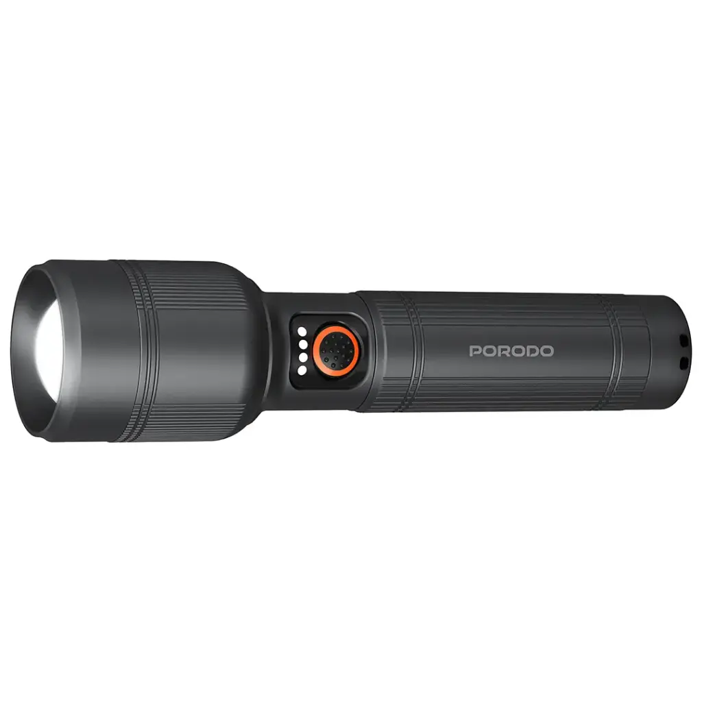 Porodo Lifestyle Lumalite 150 Rechargeable Flashlight - Gray