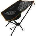 Porodo Lifestyle Mesh Fabric Comfort Camping Chair with Handy Storage Pouch - Black