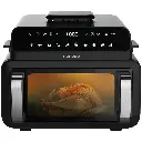 Porodo Lifestyle Flexi Cook Pro Indoor Grill, Pizza Oven, Air Fryer - Black