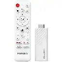 Porodo 4k Android Smart Streaming TV Stick with Google Assistant & Voice Control - White