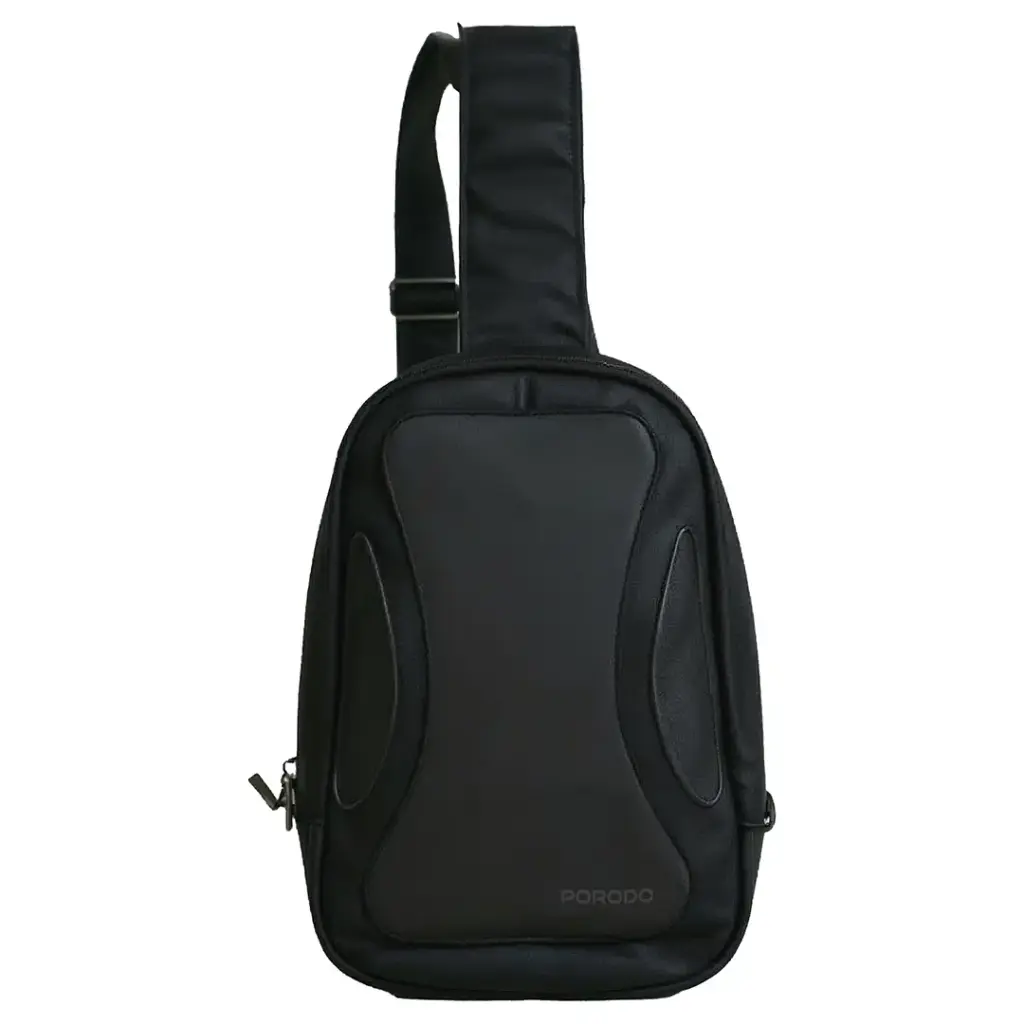 Porodo Lifestyle Traverse Shoulder Sling Bag - Black