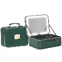 Porodo Lifestyle Travel Makeup Bag with Detachable LED Mirror - Green