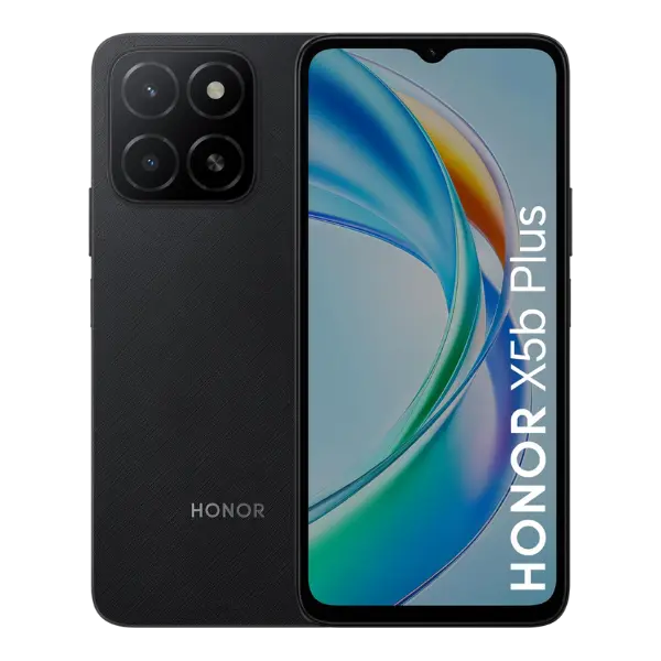 هاتف Honor X5b Plus ثنائي الشريحة، ذاكرة وصول عشوائي 4 جيجابايت، سعة تخزين 128 جيجابايت، يدعم شبكة الجيل الرابع - إصدار الشرق الأوسط GFY-LX2P أسود منتصف الليل