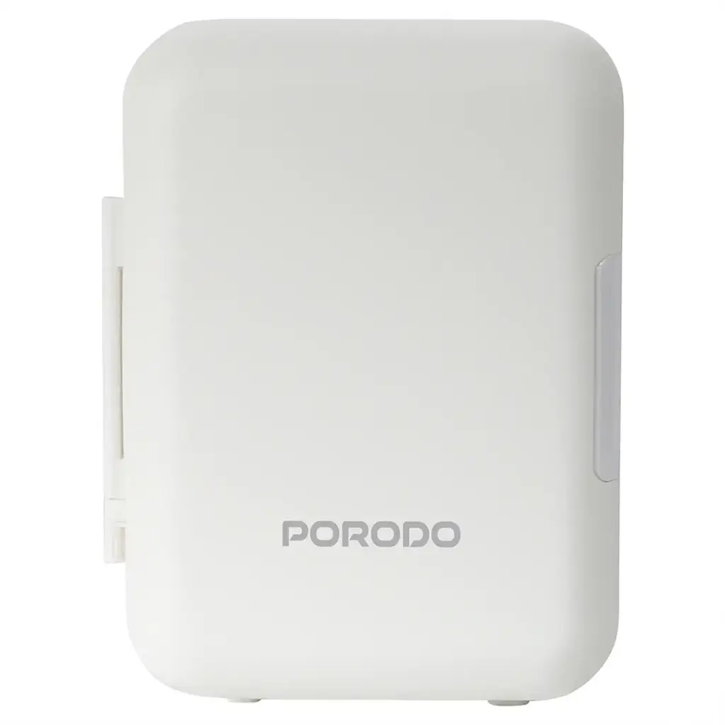 Porodo Lifestyle Echochill 4L Min Cooling Fridge, For Home, Office And Travel - White