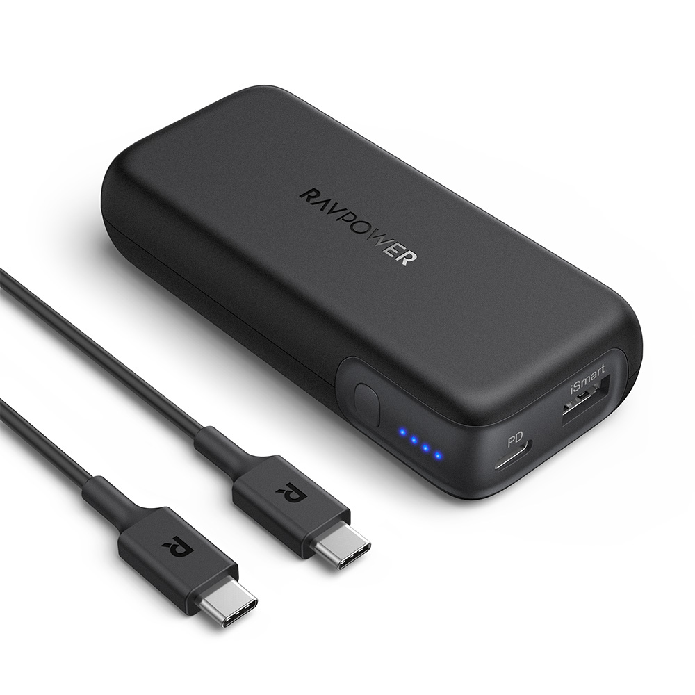 RAVPower 10000mAh Portable Charger USB-C Power Delivery Power bank RP-PB186