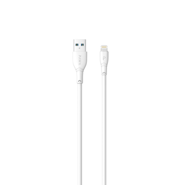 Pawa USB-A to Lightning 2.4A - PVC 2M - White